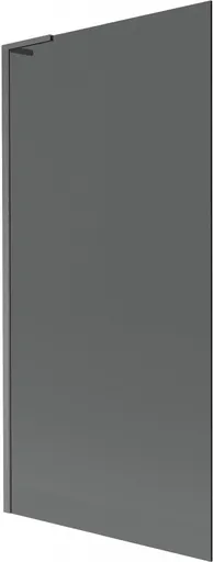 MEXEN/S Next L vanová zástěna FIX 90 x 150, grafit, grafit kartáčovaná 895-090-000-03-40-66