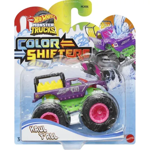 Mattel Hot Wheels Monster Trucks Color Shifters HGX06 Haul Yall