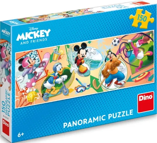 Puzzle Mickey s kamarády sport 150 dílků panoramic
