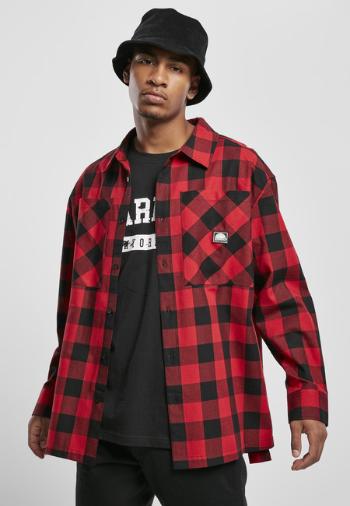 Southpole Check Flannel Shirt red - XXL