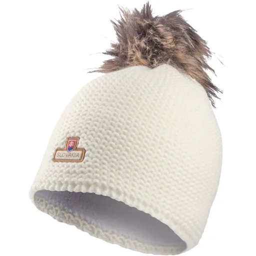 FLLÖS FANLINE HAT SLOVAKIA 7 Zimní čepice, bílá, velikost