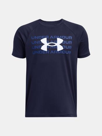 Under Armour UA B Tech WM Logo SS Triko Modrá