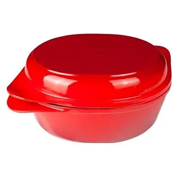 LAVA METAL Litinová forma na chléb 24x27 cm - červená (LVPEK2427R)