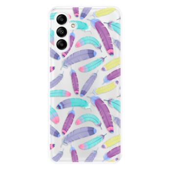 Odolné silikonové pouzdro iSaprio - Feather Pattern 01 - Samsung Galaxy A04s