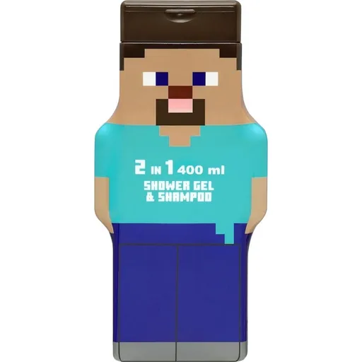 Minecraft Steve 2D sprchový gel a šampon  2 v 1 400 ml