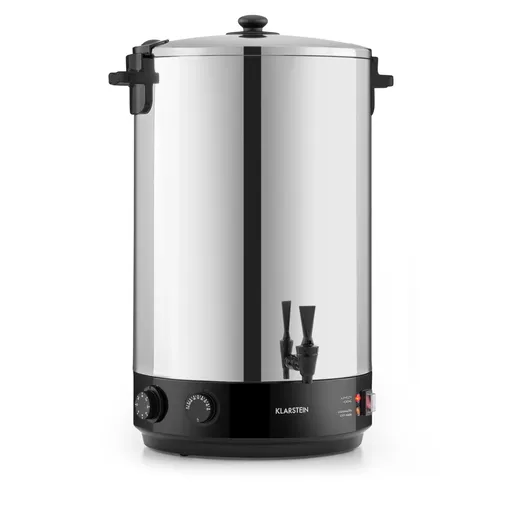Klarstein KonfiStar 50, zavařovací hrnec, zásobník na nápoje, 50 l, 110 °C, 120 min, nerezová ocel