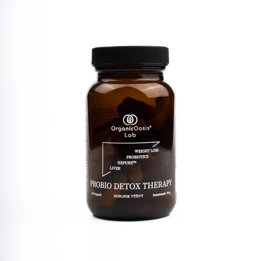 ORGANIC OASIS LAB Probio Detox Therapy výživový doplněk pro výživu a regeneraci jater a podporu detoxikace organismu 60 kapslí