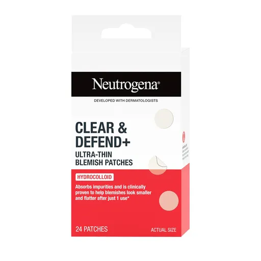 Neutrogena Ultratenké náplasti na nedokonalosti pleti Clear & Defend+ (Blemish Patches) 24 ks