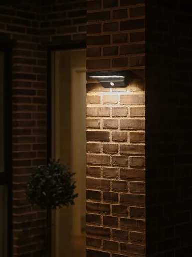 NORDLUX Agena venkovní nástěnné solární svítidlo černá 2118221003