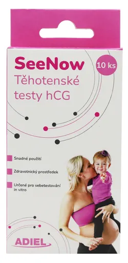 ADIEL SeeNow těhotenské testy hCG, 10 ks