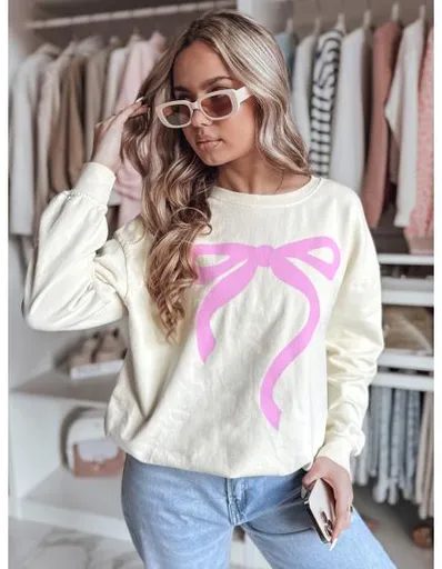 Dámská mikina one size oversize SOFTTIE béžová