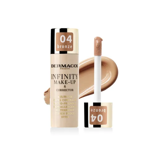 Dermacol Vysoce krycí make-up a korektor Infinity (Multi-Use Super Coverage Waterproof Touch) 20 g 04 Bronze