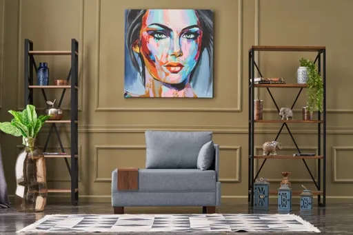 Křeslo / Jednomístná pohovka Fly Right - Light Blue