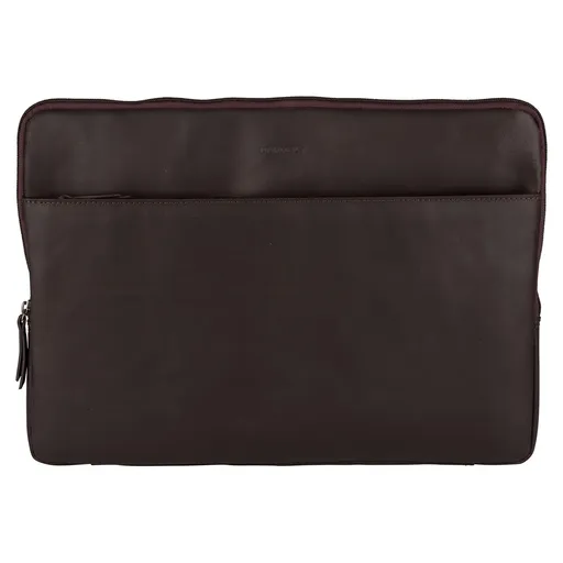 Kožený obal na notebook 15,6" Burkely Josh - tmavě hnědá