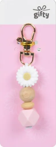 Gifty - silikonový přívěsek BÍLÁ KVĚTINA