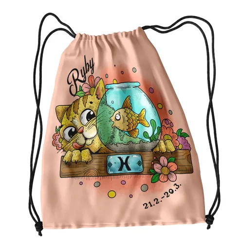 Vak na záda Kočičí znamení – ryby