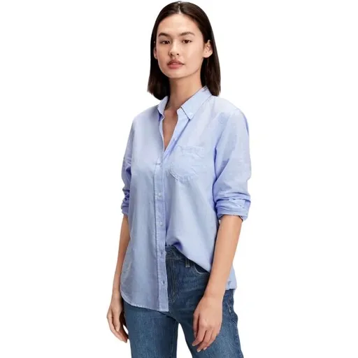 GAP V-FRCH FITTED OXFORD Dámská košile, světle modrá, velikost