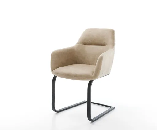 Jídelní židle Pejo-Flex béžová vintage konzolová podnož plochá