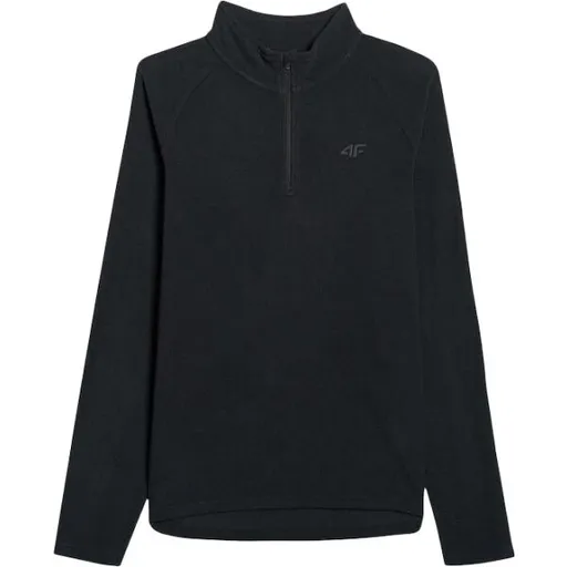 4F FLEECE UNDERWEAR Pánská mikina, černá, velikost