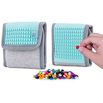 Pixie Crew peněženka šedá/tyrkysová (702811690707)