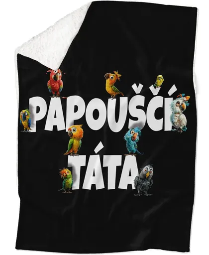 Deka Papouščí táta (Podšití beránkem: ANO)