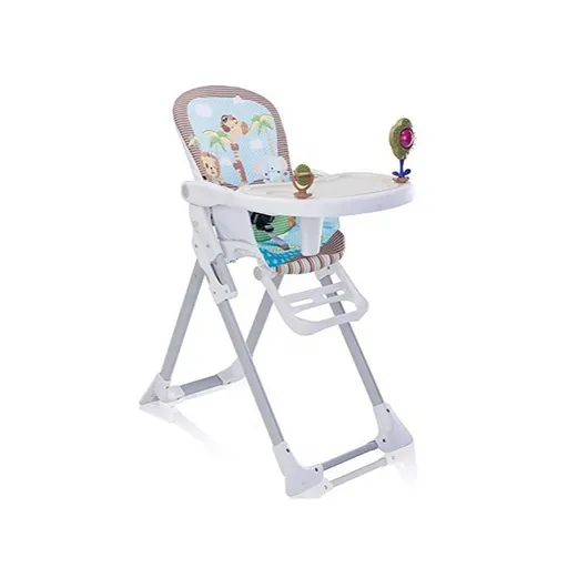Babify Dětská židlička s hračkami, podnosem a nastavitelnou opěrkou nohou