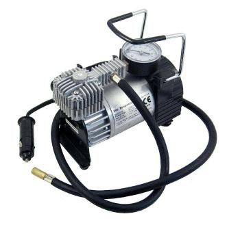 Kompresszor 12V-os autós fém, 10 BAR / 150 PSI