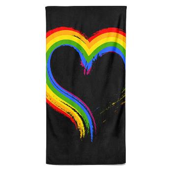 Osuška LGBT Heart (Velikost osušky: 100x170cm)