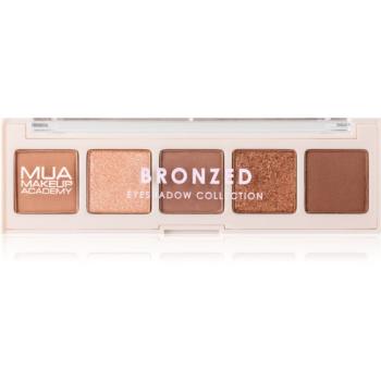 MUA Makeup Academy Professional 5 Shade Palette paletka očních stínů odstín Bronzed 3,8 g