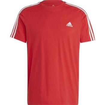 adidas 3-STRIPES TEE Pánské tričko, červená, velikost