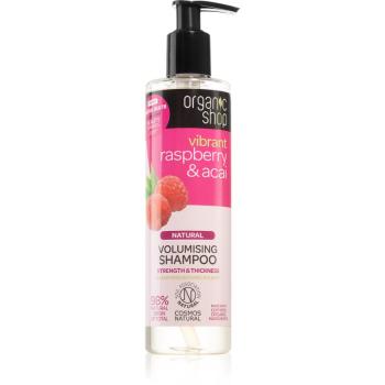 Organic Shop Natural Raspberry & Acai čisticí šampon pro objem 280 ml