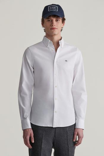 KOŠILE GANT SLIM OXFORD STRETCH SHIRT WHITE