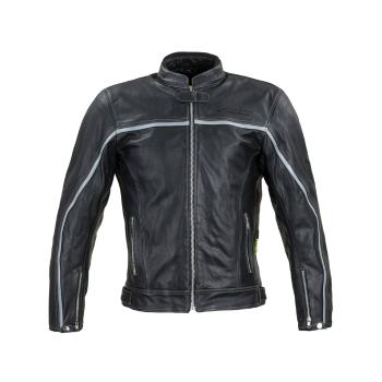 Kožená moto bunda W-TEC Mathal  černá  4XL