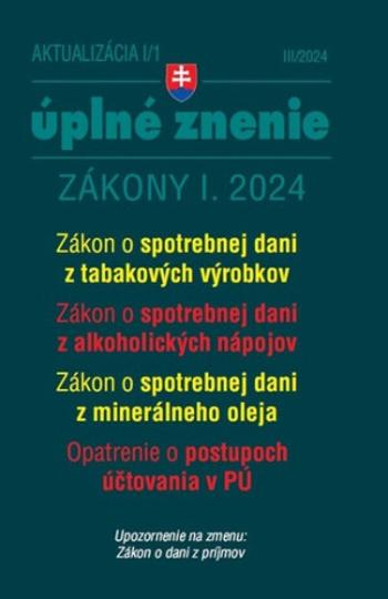 Aktualizácia I/1 2024 Daňové a účtovné zákony