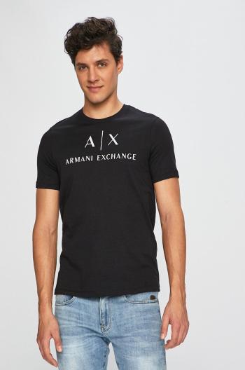 Tričko Armani Exchange černá barva, s potiskem, 8NZTCJ Z8H4Z NOS