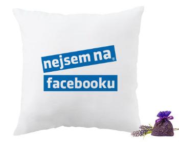 Levandulový polštář Nejsem na facebooku