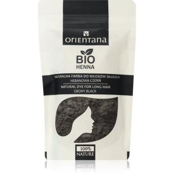 Orientana Bio Henna Natural Dye permanentní barva na vlasy odstín Ebony Black 100 g