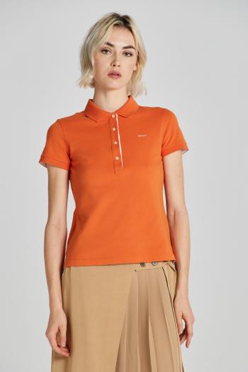 POLOKOŠILE GANT CONTRAST COLLAR SS PIQUE POLO PUMPKIN ORANGE