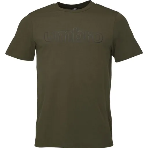 Umbro LINEAR LOGO GRAPHIC TEE Pánské triko, khaki, velikost
