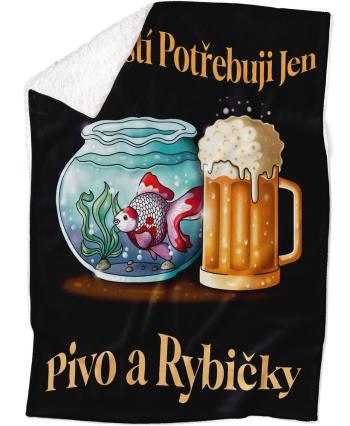 Deka Štěstí = Pivo + rybičky (Podšití beránkem: ANO)