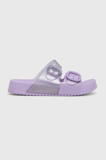 Dětské pantofle Melissa COZY SLIDE fialová barva