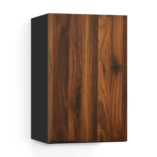 Blumfeldt Vysoká skříň WoodVista, Soft-Close, hliníkové úchyty, udržitelné materiály