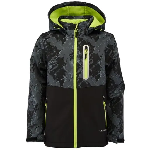 Lewro YASU Dětská softshellová bunda, tmavě šedá, velikost 116-122