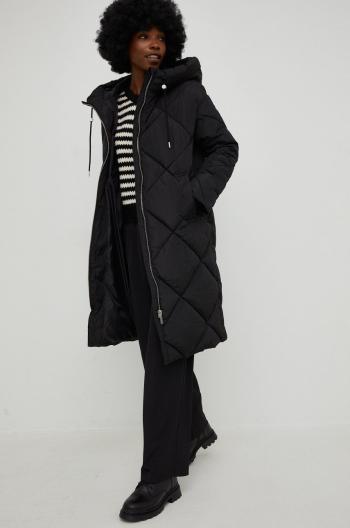 Bunda Answear.LAB dámská, černá barva, zimní, oversize