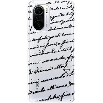 iSaprio Handwriting 01 - black pro Xiaomi Poco F3 (hawri01b-TPU3-PocoF3)