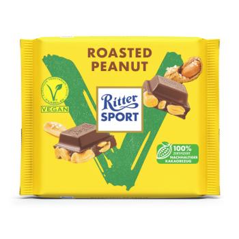 VÝPRODEJ!!!Čokoláda vegan s praženými arašídy 100 g   RITTER SPORT