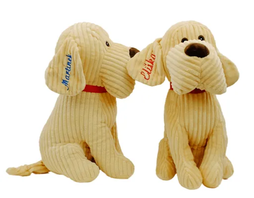 Plyšový pes Maxík s výšivkou