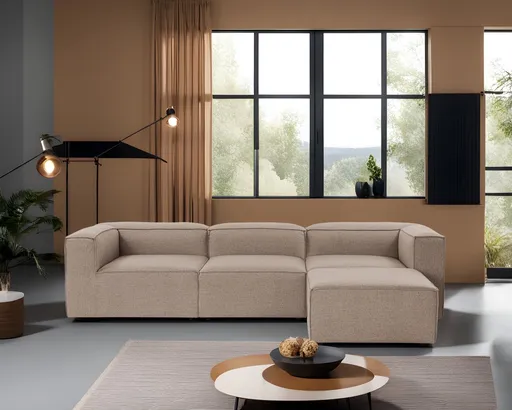 Rohová sedací souprava Fora - Brown