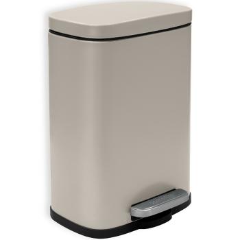 Spirella Pedálový odpadkový kôš Akira 5 l, matná sivohnedá