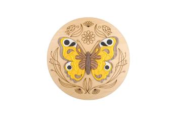 Dřevěná dekorace Butterfly Wooden Image s možností výměny či vrácení do 30 dnů